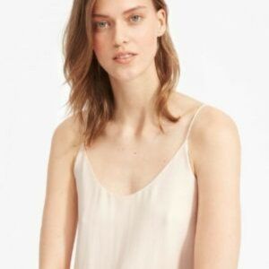 Everlane silk cami pale pink size 0